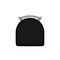 Holland Bar Stool Co 18" Low Back Swivel Vanity Stool, Nickel Finish, Black Vinyl Seat 41118ANBlkVinyl - alternate 4